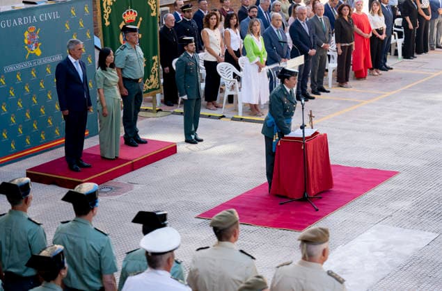 Mercedes González presides over the inauguration of the head of the Civil Guard Command in Guadalajara Lieutenant Colonel Laura Gómez during her inauguration as head of the Civil Guard Command in Guadalajara on September 23, 2026, in Guadalajara, Castilla-La Mancha, Spain. Lieutenant Colonel Laura Gómez has taken office as head of the Civil Guard Command in Guadalajara, thus becoming the second woman to hold the position of head of the Guadalajara Command, following Colonel Cristina Moreno, who led the Civil Guard in the province for nearly five years. SEPTEMBER 23, 2026 Guadalajara, Castile-La Mancha Guadalajara, Castile-La Mancha, Spain Copyright: xAlbertoxOrtegax 7793544