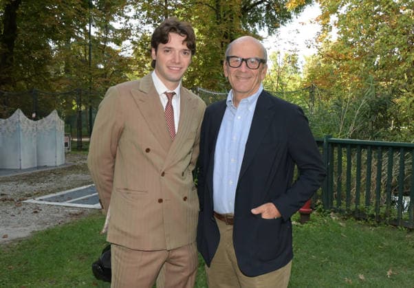 IPA88864200 - Milan, Italy: Luisa Beccaria SS27 Milan Fashion Week Show and Backstage: Spring Summer 2027 In the photo: Raffaello Napoleone, CEO of Pitti Immagine; Briano Brachetti  Copyright: xNickxZonnaxxcopyrightx x xNickxZonnax IPA88864200