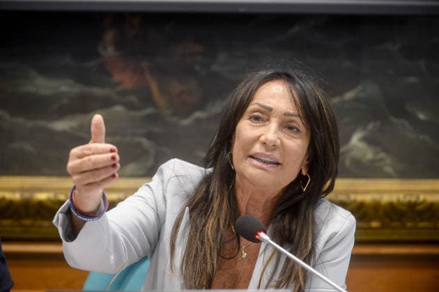 Foto IPP Marco Mattei Roma 23 09 2026 Camera dei deputati conferenza stampa della Lega per illustrare una proposta di legge contro l integralismo islamico in Italia nella foto Anna Maria Cisint Italy Photo Press - World Copyright .