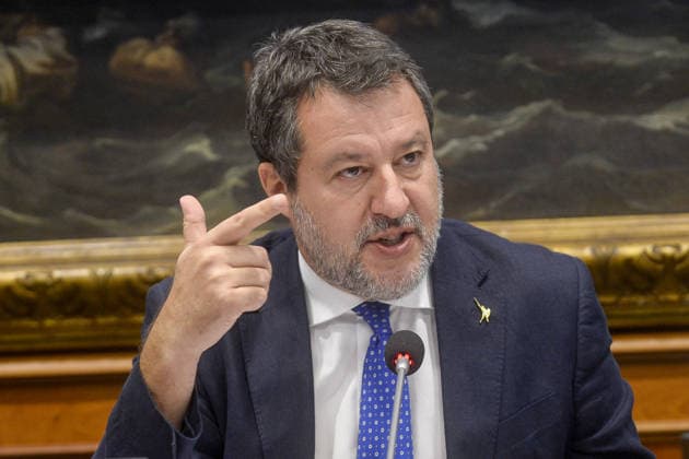Foto IPP Marco Mattei Roma 23 09 2026 Camera dei deputati conferenza stampa della Lega per illustrare una proposta di legge contro l integralismo islamico in Italia nella foto Matteo Salvini Italy Photo Press - World Copyright .