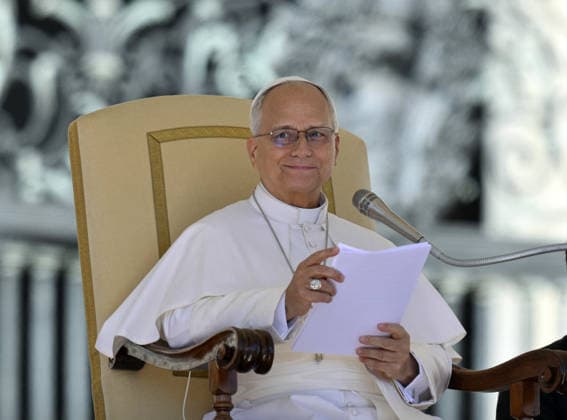 Pope Leo XIV Leads The General Audience - Vatican Pope Leo XIV attends the weekly general audience in Saint Peter’s square, Vatican on September 23, 2026. Photo by (EV) Elisabetta Trevisan Vatican Media ABACAPRESS.COM Rome  Copyright: xABACAx