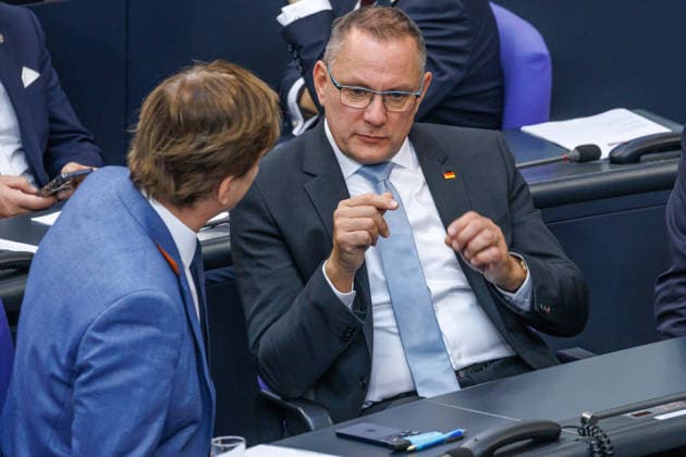 Bundestag Tino Chrupalla (AfD) im Deutschen Bundestag am 23.09.26 in Berlin. Berlin Berlin Deutschland Bundestag
