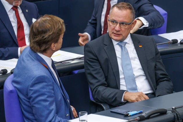 Bundestag Tino Chrupalla (AfD) im Deutschen Bundestag am 23.09.26 in Berlin. Berlin Berlin Deutschland Bundestag