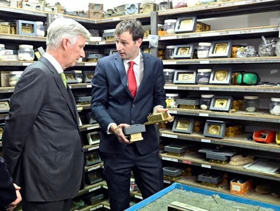 King Philippe is visiting Savonneries Bruxelloises BRUSSELS, BELGIUM - SEPTEMBER 23 : King Philippe is visiting Savonneries Bruxelloises in Laeken, which is celebrating its 100th anniversary this year. Founded in 1926 and a Royal Warrant holder since 2016, Savonneries Bruxelloises still manufactures its soaps in its original building, using traditional methods. Today, they export part of their production to no fewer than 27 countries on September 23, 2026 in Brussels, Belgium, 23 09 2026 Brussels Belgium  Copyright: xDidierxLebrunx