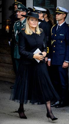 23-09-2026 Norway Funeral of Princess Astrid at the Ris Church in Oslo. Queen Mette-Marit Â  Copyright: xPPEx