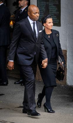 23-09-2026 Norway Funeral of Princess Astrid at the Ris Church in Oslo. Princess Martha Louise of Norway and American Shaman Durek Â  Copyright: xPPEx