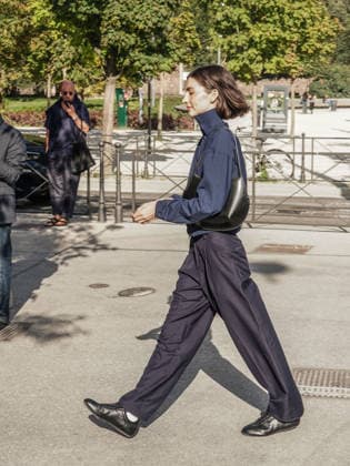 IPA88870857 - Milan, Milan Women s Fashion Week Spring Summer 2027 - Women s Fashion, Spring Summer 2027 - JIL SANDER fashion show - arrivals - pictured: Meadow Walker  Copyright: xEmanuelexRobertoxDexCarlix xx IPA88870857