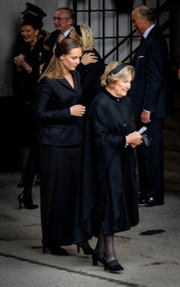 23-09-2026 Norway Funeral of Princess Astrid at the Ris Church in Oslo. Queen Sonja and Princess Ingrid Alexandra Â  Copyright: xPPEx