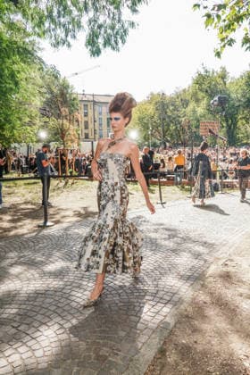 IPA88872295 - MILAN - Milan Women s Fashion Week Spring Summer 2026 2027 - Antonio Marras s fashion show at the Stendhal Gardens - Vincenzo Muccioli in the Solari Tortona area.  Copyright: xEmanuelexRobertoxDexCarlix xx IPA88872295