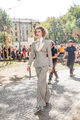 IPA88872308 - MILAN - Milan Women s Fashion Week Spring Summer 2026 2027 - Antonio Marras s fashion show at the Stendhal Gardens - Vincenzo Muccioli in the Solari Tortona area.  Copyright: xEmanuelexRobertoxDexCarlix xx IPA88872308