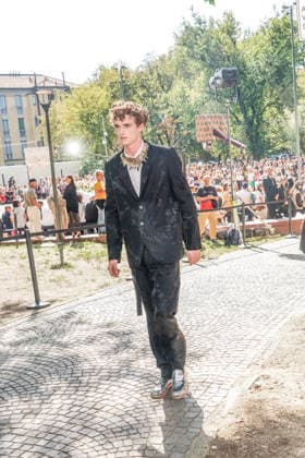 IPA88872324 - MILAN - Milan Women s Fashion Week Spring Summer 2026 2027 - Antonio Marras s fashion show at the Stendhal Gardens - Vincenzo Muccioli in the Solari Tortona neighborhood.  Copyright: xEmanuelexRobertoxDexCarlix xx IPA88872324