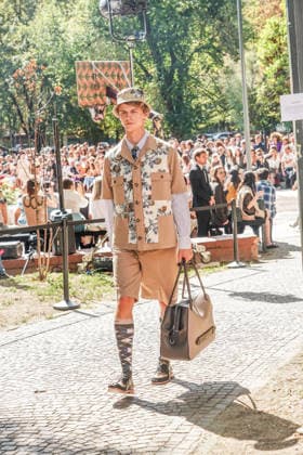 IPA88872301 - MILAN - Milan Women s Fashion Week Spring Summer 2026 2027 - Antonio Marras s fashion show at the Stendhal Gardens - Vincenzo Muccioli in the Solari Tortona area.  Copyright: xEmanuelexRobertoxDexCarlix xx IPA88872301