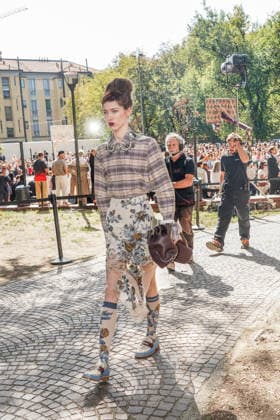 IPA88872296 - MILAN - Milan Women s Fashion Week Spring Summer 2026 2027 - Antonio Marras s fashion show at the Stendhal Gardens - Vincenzo Muccioli in the Solari Tortona area.  Copyright: xEmanuelexRobertoxDexCarlix xx IPA88872296