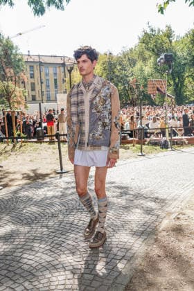 IPA88872297 - MILAN - Milan Women s Fashion Week Spring Summer 2026 2027 - Antonio Marras s fashion show at the Stendhal Gardens - Vincenzo Muccioli in the Solari Tortona area.  Copyright: xEmanuelexRobertoxDexCarlix xx IPA88872297