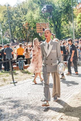 IPA88872309 - MILAN - Milan Women s Fashion Week Spring Summer 2026 2027 - Antonio Marras s fashion show at the Stendhal Gardens - Vincenzo Muccioli in the Solari Tortona area.  Copyright: xEmanuelexRobertoxDexCarlix xx IPA88872309