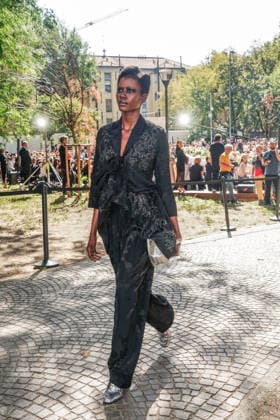 IPA88872322 - MILAN - Milan Women s Fashion Week Spring Summer 2026 2027 - Antonio Marras s fashion show at the Stendhal Gardens - Vincenzo Muccioli in the Solari Tortona area.  Copyright: xEmanuelexRobertoxDexCarlix xx IPA88872322
