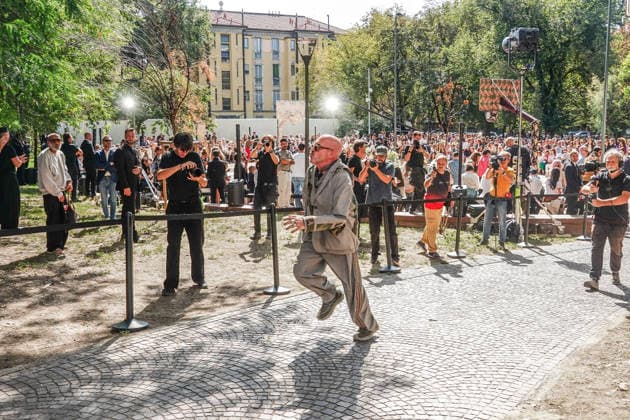 IPA88872335 - MILAN - Milan Women s Fashion Week Spring Summer 2026 2027 - Antonio Marras s fashion show at the Stendhal Gardens - Vincenzo Muccioli in the Solari Tortona area. Pictured: Antonio Marras  Copyright: xEmanuelexRobertoxDexCarlix xx IPA88872335