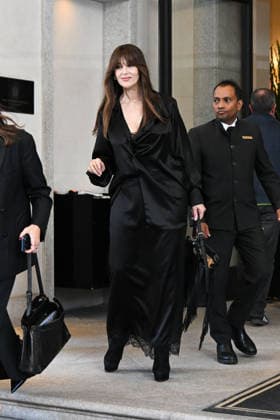 IPA88873091 - Milan, Fashion Week, leaving Palazzo Parigi In the photo: Monica Bellucci  Copyright: xManuelexMangiarotti ipa-agency.netx xManuelexMangiarottix IPA88873091