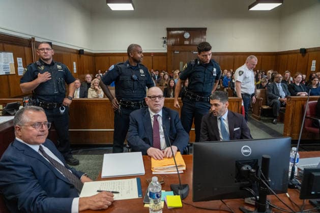 Harvey Weinstein appears in Manhattan Supreme Court to be sentenced for sexually assaulting Miriam Haley Tuesday, September 23, 2026 in New York City New York. Pool  NYP202609239023 STEVENxHIRSH
