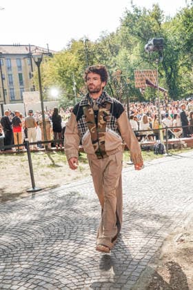IPA88872289 - MILAN - Milan Women s Fashion Week Spring Summer 2026 2027 - Antonio Marras s fashion show at the Stendhal Gardens - Vincenzo Muccioli in the Solari Tortona area.  Copyright: xEmanuelexRobertoxDexCarlix xx IPA88872289