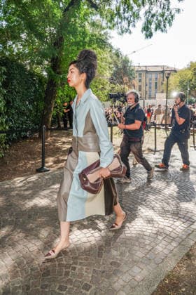 IPA88872304 - MILAN - Milan Women s Fashion Week Spring Summer 2026 2027 - Antonio Marras s fashion show at the Stendhal Gardens - Vincenzo Muccioli in the Solari Tortona area.  Copyright: xEmanuelexRobertoxDexCarlix xx IPA88872304
