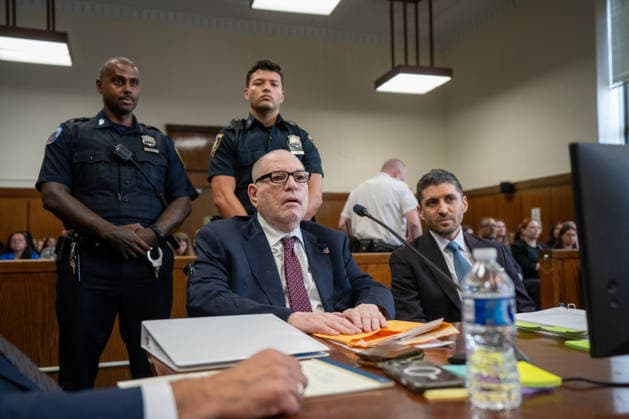Harvey Weinstein appears in Manhattan Supreme Court to be sentenced for sexually assaulting Miriam Haley Tuesday, September 23, 2026 in New York City New York. Pool  NYP202609239026 STEVENxHIRSH