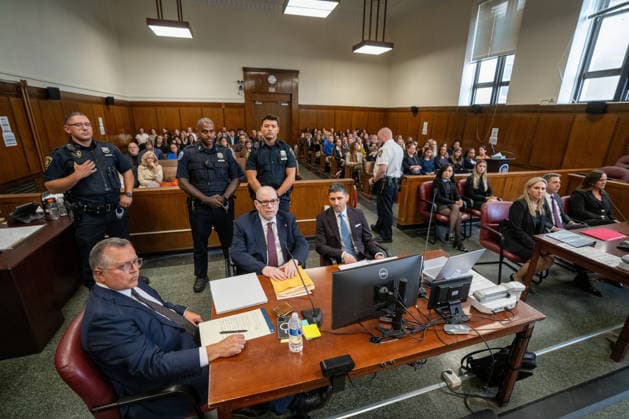 Harvey Weinstein appears in Manhattan Supreme Court to be sentenced for sexually assaulting Miriam Haley Tuesday, September 23, 2026 in New York City New York. Pool  NYP202609239028 STEVENxHIRSH