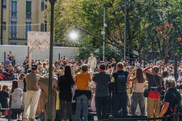 IPA88872330 - MILAN - Milan Women s Fashion Week Spring Summer 2026 2027 - Antonio Marras s fashion show at the Stendhal Gardens - Vincenzo Muccioli in the Solari Tortona area.  Copyright: xEmanuelexRobertoxDexCarlix xx IPA88872330