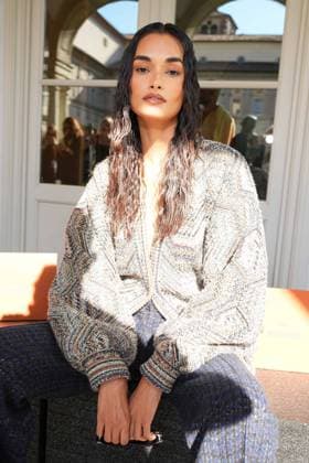 IPA88874783 - Milan, Milan Women™s Fashion Week Spring Summer 2027 - Women™s Fashion, Spring Summer 2027 - Missoni fashion show - pictured in the front row: guest  Copyright: xRiccardoxGIordanox xRiccardoxGiordano IPAx IPA88874783