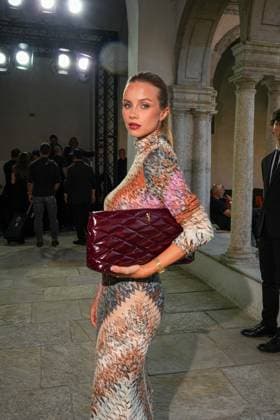 IPA88874763 - Milan, Milan Women s Fashion Week Spring Summer 2027 - Women s Fashion, Spring Summer 2027 - MISSONI fashion show - arrivals - pictured: Simona Jakstaite  Copyright: xRiccardoxGIordanox xRiccardoxGiordano IPAx IPA88874763