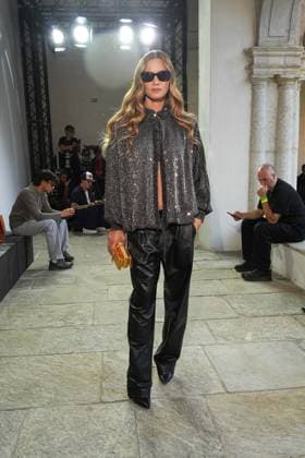 IPA88874867 - Milan, Milan Women s Fashion Week Spring Summer 2027 - Women s Fashion, Spring Summer 2027 - Missoni fashion show - arrivals - pictured: FIAMMETTA CICOGNA  Copyright: xRiccardoxGIordanox xRiccardoxGiordano IPAx IPA88874867