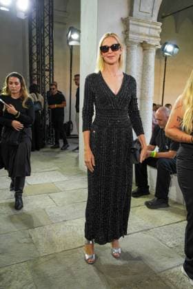 IPA88874887 - Milan, Milan Women s Fashion Week Spring Summer 2027 - Women s Fashion, Spring Summer 2027 - MISSONI fashion show - arrivals - pictured: Kelly Rutherford  Copyright: xRiccardoxGIordanox xRiccardoxGiordano IPAx IPA88874887
