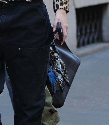 RECORD DATE NOT STATED IPA88876755 - Milan—photo by Mimmo Carriero—Supermodel Vittoria Ceretti, Leonardo DiCaprio’s girlfriend, strolls through the streets of downtown with two friends  Copyright: xx xx IPA88876755
