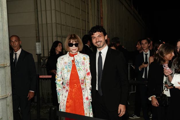 IPA88878364 - MILAN - Gala dinner at the Palazzo Reale in Milan to mark the opening of Milan Women s Fashion Week 2026 2027. Pictured: Anna Wintour and Tommaso Sacchi.  Copyright: xEmanuelexRobertoxDexCarlix xx IPA88878364