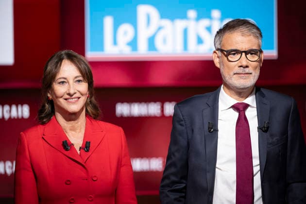 First Debate of the French Socialist Party Primary - Paris EB Segolene Royal and Olivier Faure during the First Debate of the French Socialist Party Primary at TF1 in Paris on November, 2026. Photo by Eliot Blondet ABACAPRESS.COM Paris France France  Copyright: xBlondetxEliot ABACAx