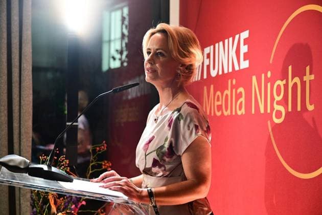 FUNKE Media Night ** NUR FÜR REDAKTIONELLE ZWECKE ** EDITORIAL USE ONLY **<p>Die Media Night im Stue, fotografiert am 23.09.2026 in Berlin. Berlin Berlin Berlin Copyright: MaurizioxGambarini