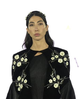 IPA88882206 - Milan, Italy ORIENTAL FASHION SHOW SS27 MFW Fashion Show and Backstage Spring Summer 2027 In the photo: YOLAND by Tafool Abdullah fashion show  Copyright: xNickxZonnaxxcopyrightx x xNickxZonnax IPA88882206