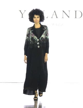 IPA88882215 - Milan, Italy ORIENTAL FASHION SHOW SS27 MFW Fashion Show and Backstage Spring Summer 2027 In the photo: YOLAND by Tafool Abdullah fashion show  Copyright: xNickxZonnaxxcopyrightx x xNickxZonnax IPA88882215