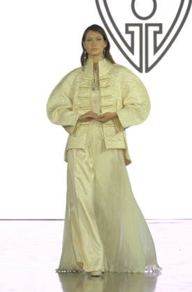 IPA88882230 - Milan, Italy ORIENTAL FASHION SHOW SS27 MFW Fashion Show and Backstage Spring Summer 2027 In the photo: GOWHER GOUVERNET fashion show  Copyright: xNickxZonnaxxcopyrightx x xNickxZonnax IPA88882230