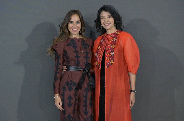 IPA88882186 - Milan, Italy ORIENTAL FASHION SHOW SS27 MFW Fashion Show and Backstage Spring Summer 2027 In the photo: designers from RENA Madrid, Casablanca, and GOWHER GOUVERNET at the fashion show  Copyright: xNickxZonnaxxcopyrightx x xNickxZonnax IPA88882186