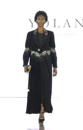 IPA88882214 - Milan, Italy ORIENTAL FASHION SHOW SS27 MFW Fashion Show and Backstage Spring Summer 2027 In the photo: YOLAND by Tafool Abdullah fashion show  Copyright: xNickxZonnaxxcopyrightx x xNickxZonnax IPA88882214
