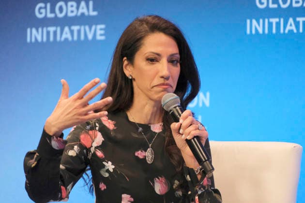 NEW YORK, NY- SEPTEMBER 23: Huma Abedin on stage at the Clinton Global Initiative 2026 Annual Meeting at The New York Hilton Midtown in New York City on September 23, 2026. Copyright: xKatiexGodowskix
