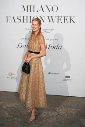 IPA88882590 - Milan, Milan Women™s Fashion Week Spring Summer 2027 - Women™s Fashion, Spring Summer 2027 - Gala Dinner hosted by the National Chamber of Italian Fashion - Arrivals Pictured: Ludmilla Voronkina  Copyright: xRiccardoxGIordanox xRiccardoxGiordano IPAx IPA88882590