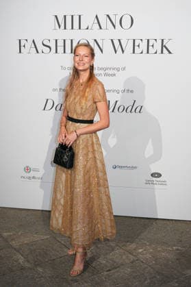 IPA88882594 - Milan, Milan Women™s Fashion Week Spring Summer 2027 - Women™s Fashion, Spring Summer 2027 - Gala Dinner hosted by the National Chamber of Italian Fashion - Arrivals Pictured: Ludmilla Voronkina  Copyright: xRiccardoxGIordanox xRiccardoxGiordano IPAx IPA88882594