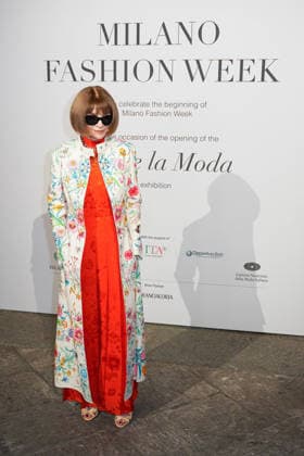 IPA88882608 - Milan, Milan Women™s Fashion Week Spring Summer 2027 - Women™s Fashion, Spring Summer 2027 - Gala Dinner hosted by the National Chamber of Italian Fashion - Arrivals Pictured: Anna Wintour  Copyright: xRiccardoxGIordanox xRiccardoxGiordano IPAx IPA88882608