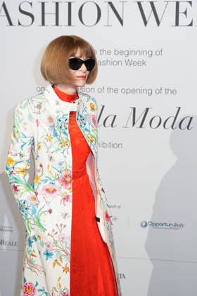 IPA88882611 - Milan, Milan Women™s Fashion Week Spring Summer 2027 - Women™s Fashion, Spring Summer 2027 - Gala Dinner hosted by the National Chamber of Italian Fashion - Arrivals Pictured: Anna Wintour  Copyright: xRiccardoxGIordanox xRiccardoxGiordano IPAx IPA88882611