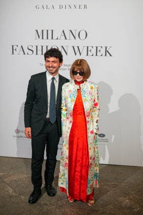 IPA88882618 - Milan, Milan Women™s Fashion Week Spring Summer 2027 - Women™s Fashion, Spring Summer 2027 - Gala Dinner hosted by the National Chamber of Italian Fashion - Arrivals Pictured: Anna Wintour  Copyright: xRiccardoxGIordanox xRiccardoxGiordano IPAx IPA88882618