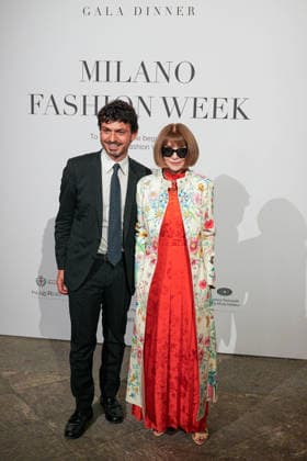 IPA88882620 - Milan, Milan Women™s Fashion Week Spring Summer 2027 - Women™s Fashion, Spring Summer 2027 - Gala Dinner hosted by the National Chamber of Italian Fashion - Arrivals Pictured: Anna Wintour  Copyright: xRiccardoxGIordanox xRiccardoxGiordano IPAx IPA88882620
