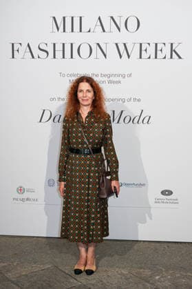 IPA88882646 - Milan, Milan Women™s Fashion Week Spring Summer 2027 - Women™s Fashion, Spring Summer 2027 - Gala Dinner hosted by the National Chamber of Italian Fashion - Arrivals In the photo: Guest  Copyright: xRiccardoxGIordanox xRiccardoxGiordano IPAx IPA88882646