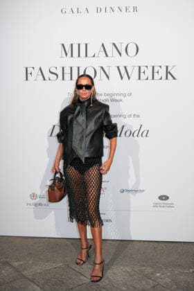 IPA88882654 - Milan, Milan Women™s Fashion Week Spring Summer 2027 - Women™s Fashion, Spring Summer 2027 - Gala Dinner hosted by the National Chamber of Italian Fashion - Arrivals Pictured: Candela Pelizza  Copyright: xRiccardoxGIordanox xRiccardoxGiordano IPAx IPA88882654